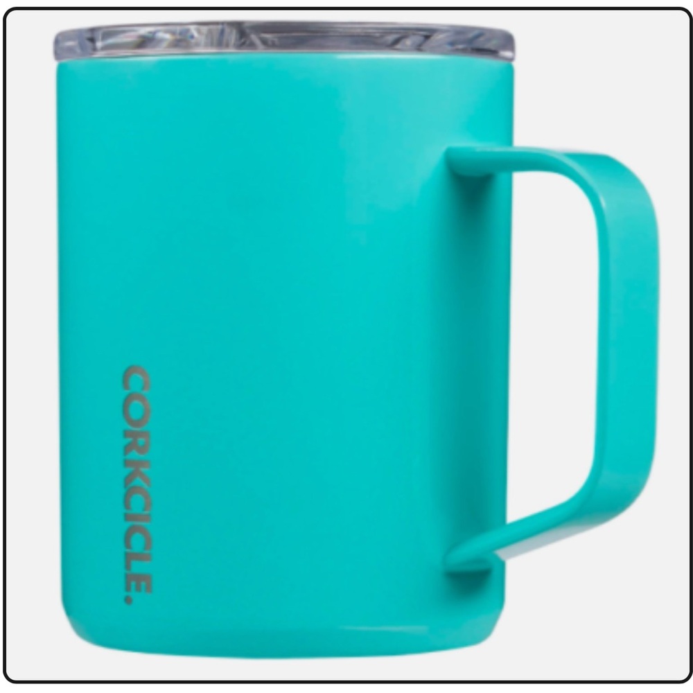 🎉BRAND NEW 🎉 Corkcicle 16oz Coffee Mug, Stainless Steel in Gloss Turquoise